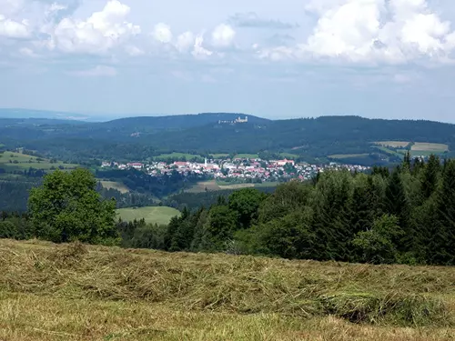 Bývalá obec Flusárna na Šumavě