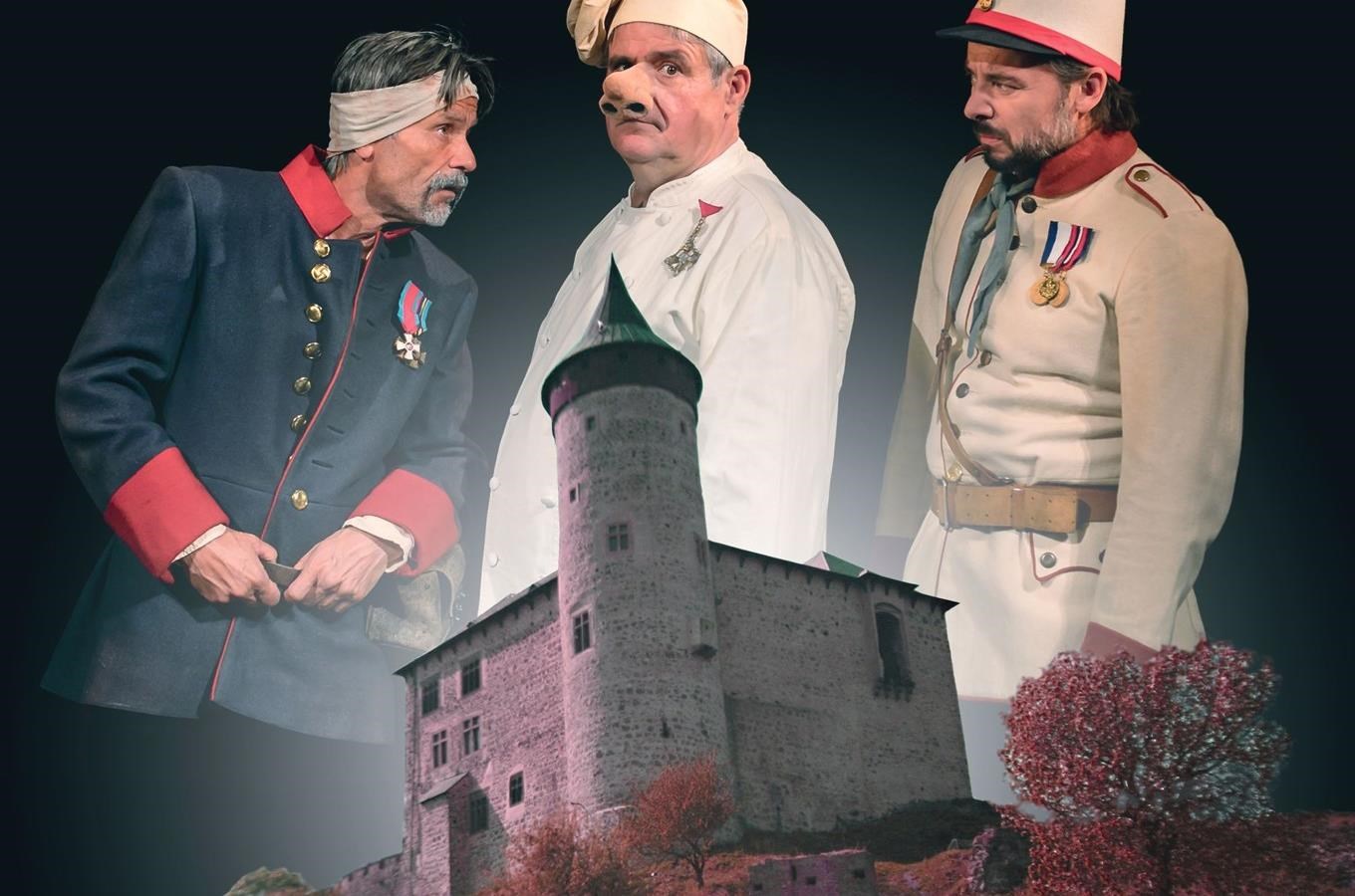 Tři veteráni – divadelní představení na Kunětické hoře