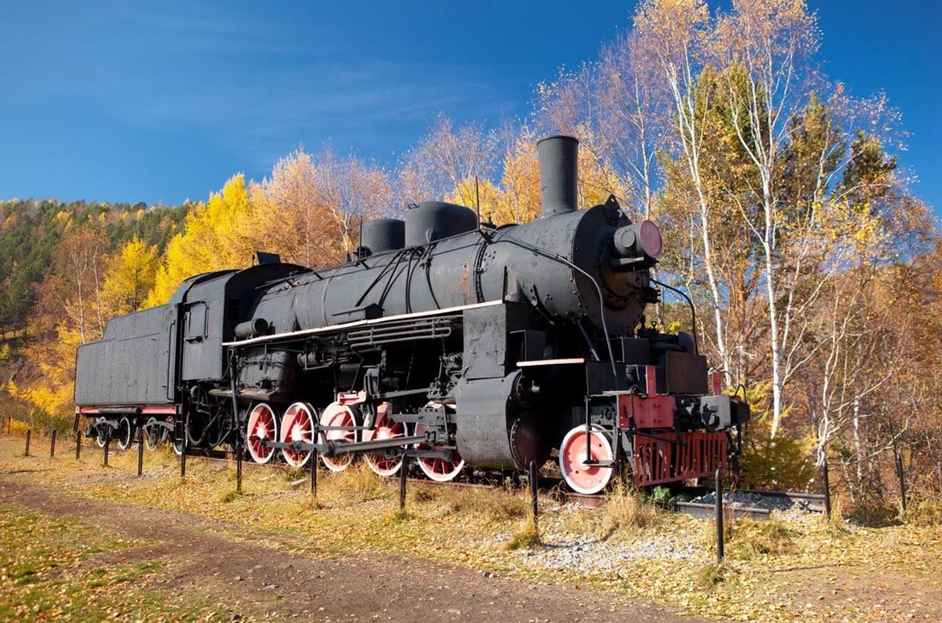 V Lužné u Rakovníka se nachází velká železnicní expozice