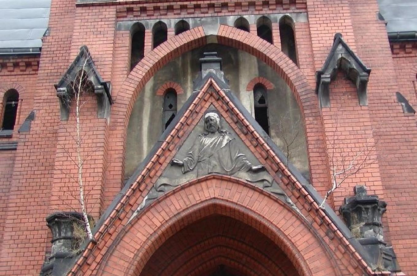 Evangelický tzv. Červený kostel ve Varnsdorfu