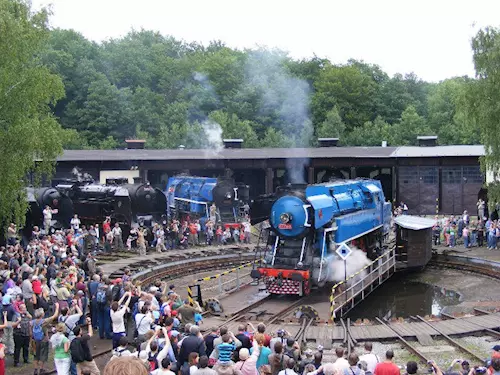 Luženská setkání 2017 – parní lokomotivy v Muzeu Českých drah v Lužné u Rakovníka