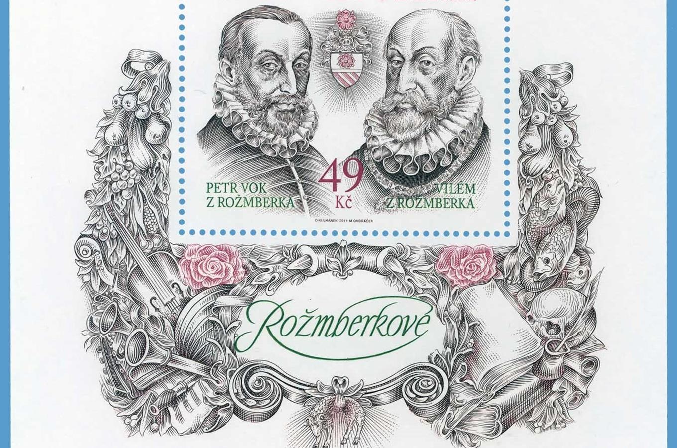 Nová poštovní známka připomíná poslední Rožmberky - Viléma a Petra Voka