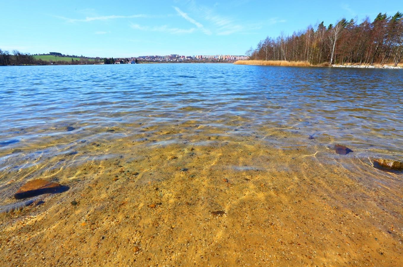 Velký bolevecký rybník - nejoblíbenější místo ke koupání na Plzeňsku