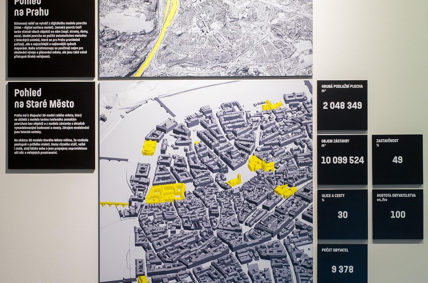 Výstava Znáte Prahu – Město v mapách, grafech a číslech