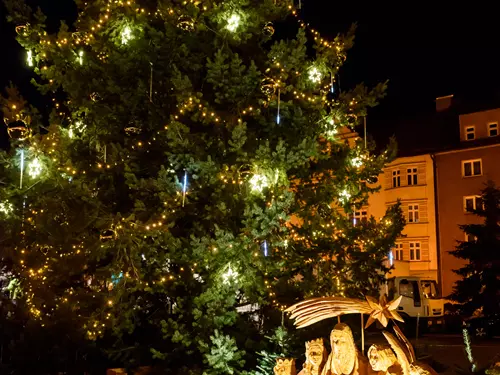 Vánoční strom, náměstí ČSA
