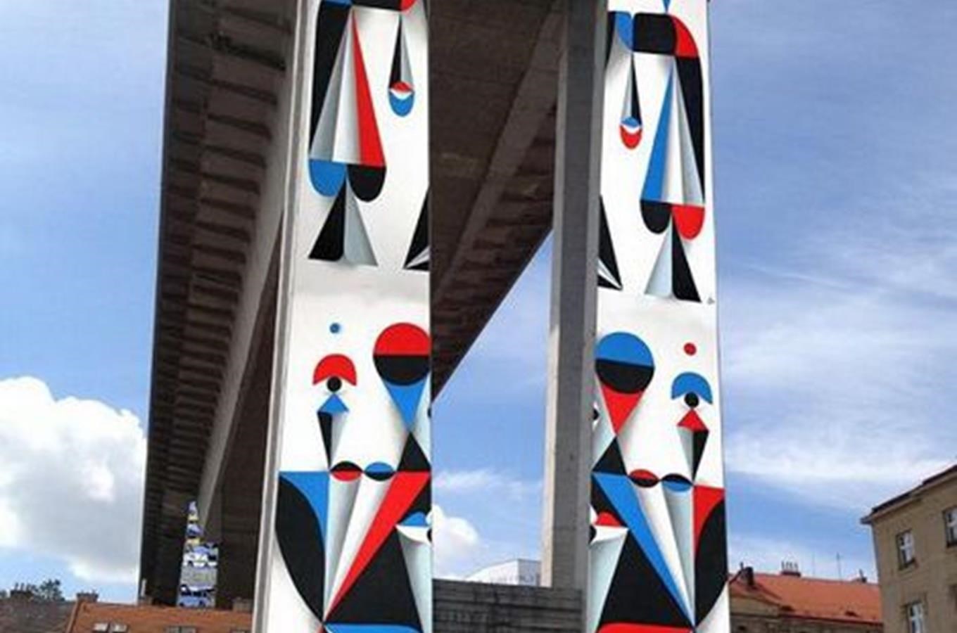 Nuselský most se rozzáří barevnými malbami