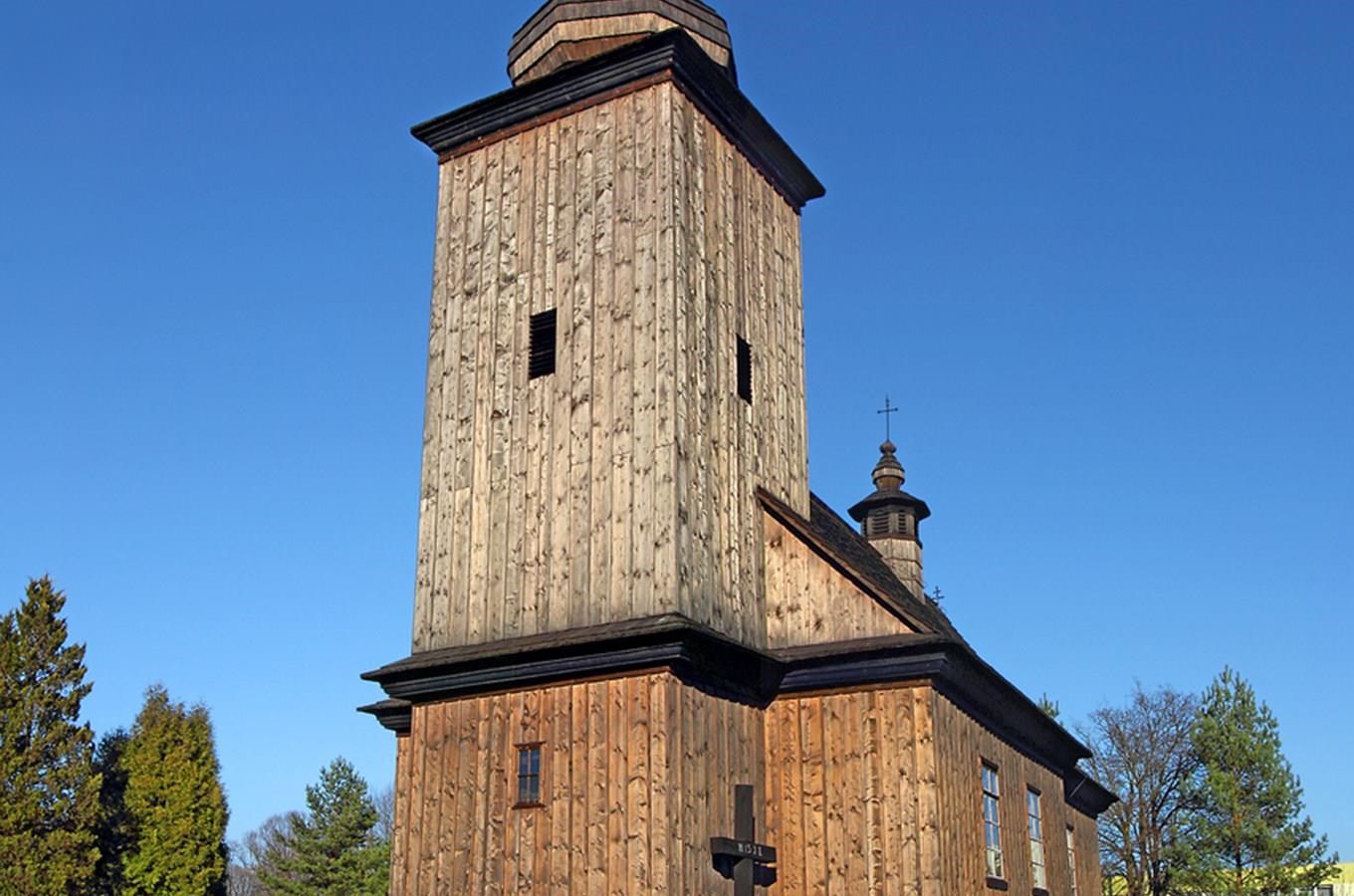 Dřevěný kostelík v Albrechticích