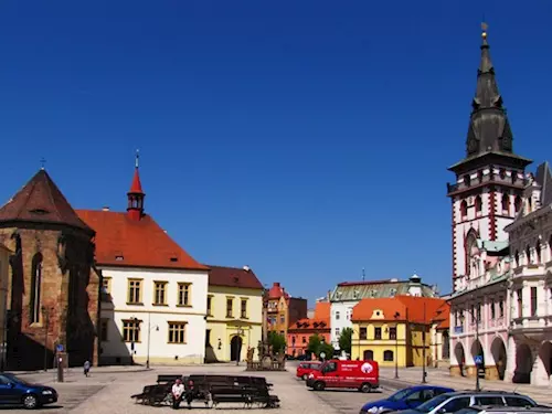 Chomutovská městská věž nabízí výhled na historické centrum města
