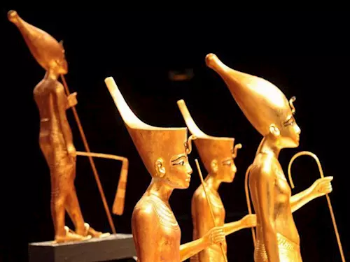 Speciální den pro zrakově postižené na výstavě Tutanchamon