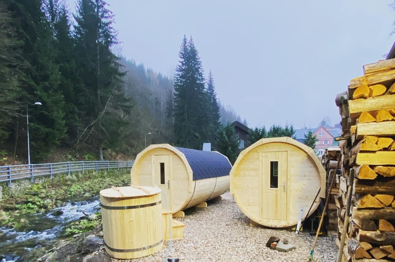 sauny u Zeleného potoka 