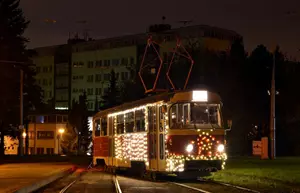 Vánoční tramvaj v Brně