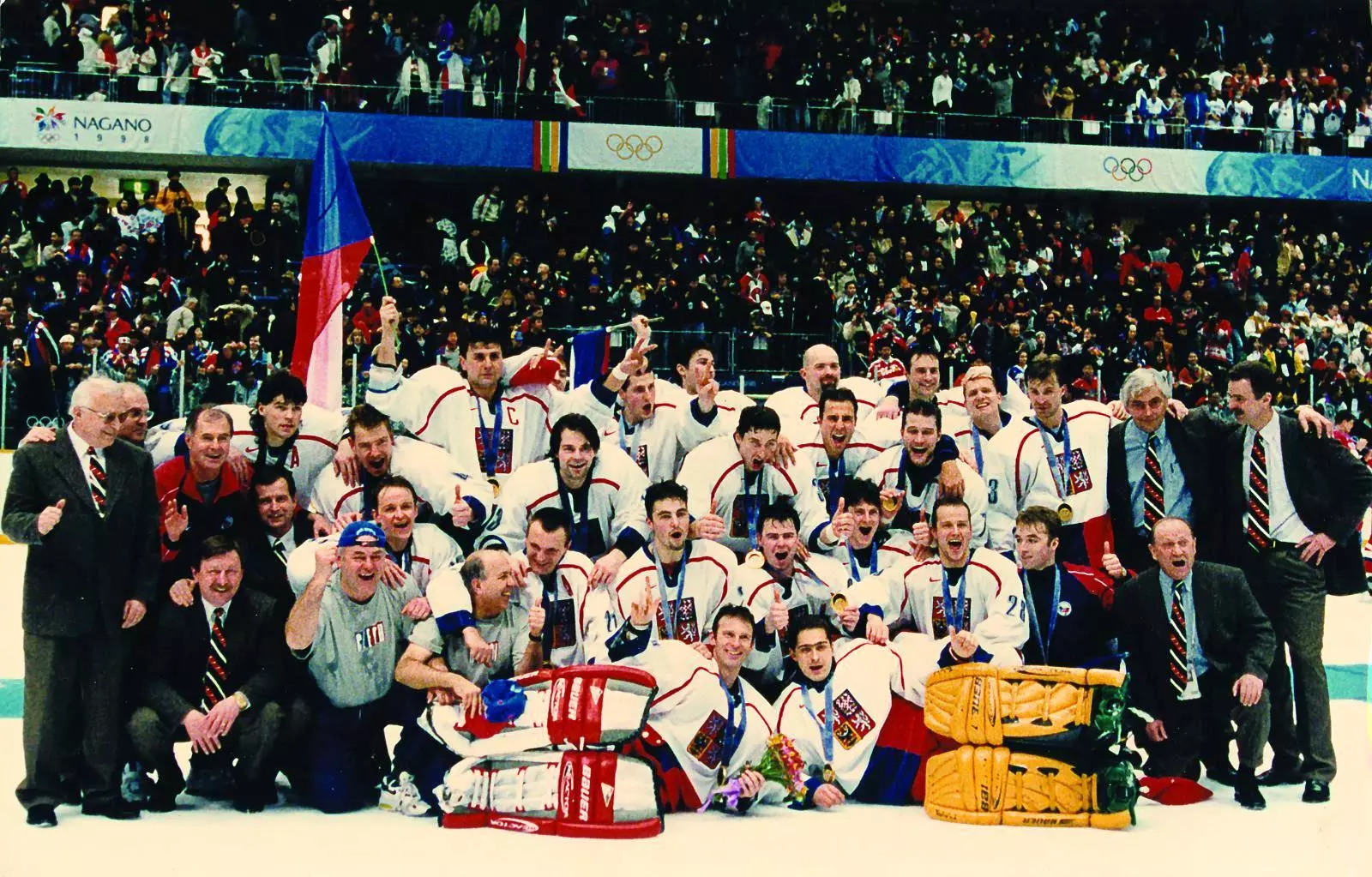 Zlatý český tým na zimních olympijských hrách v Naganu 1998